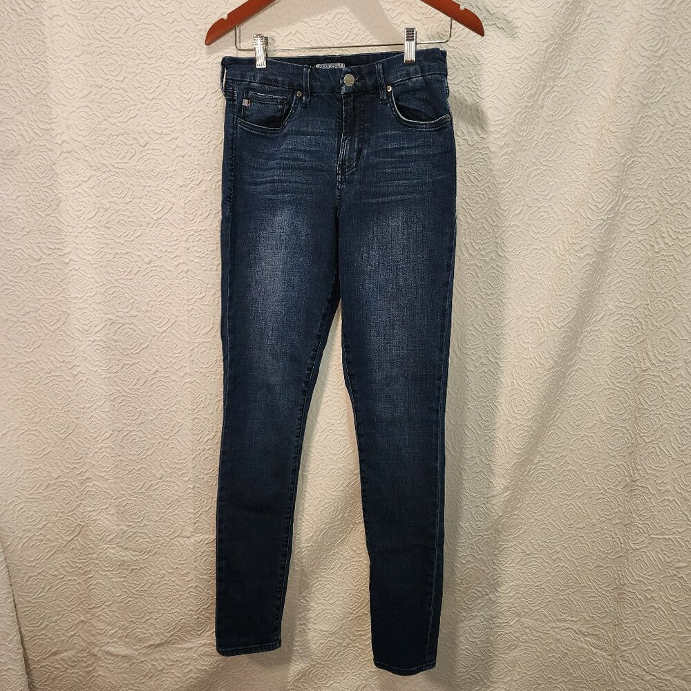 Dear John Olivia Super High Rise Skinny Ankle Jeans Dark Wash Women’s  28" Waist
